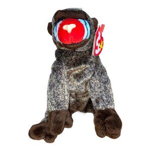 Ty Beanie Babies Cheeks Baboon 1999 Plush Stuffed Animal Hang 5th Gen Tush 7th G